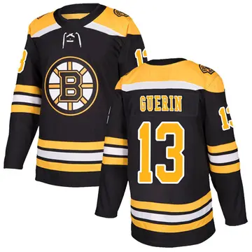 Men's Bill Guerin Boston Bruins ＃13 Authentic Black Home Jersey