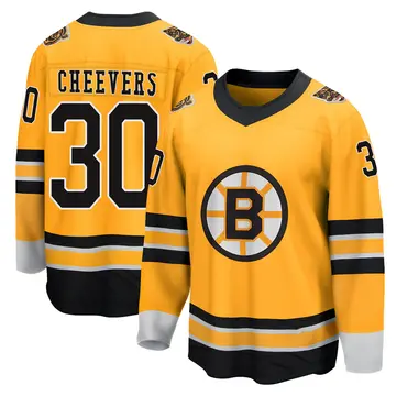 Men's Gerry Cheevers Boston Bruins ＃30 Breakaway Gold 2020/21 Special Edition Jersey