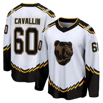 Men's Luke Cavallin Boston Bruins ＃60 Breakaway White Special Edition 2.0 Jersey