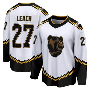 Men's Reggie Leach Boston Bruins ＃27 Breakaway White Special Edition 2.0 Jersey