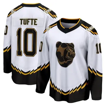 Men's Riley Tufte Boston Bruins ＃10 Breakaway White Special Edition 2.0 Jersey