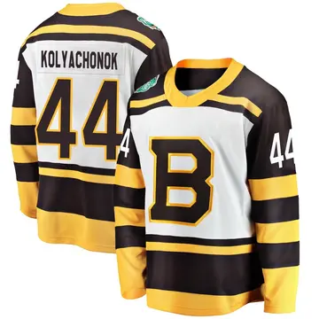 Men's Vladislav Kolyachonok Boston Bruins ＃44 Breakaway White 2019 Winter Classic Jersey