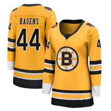 Women's James Hagens Boston Bruins ＃44 Breakaway Gold 2020/21 Special Edition Jersey