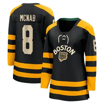 Women's Peter Mcnab Boston Bruins ＃8 Breakaway Black 2023 Winter Classic Jersey
