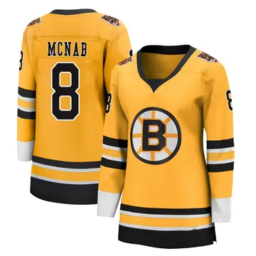 Women's Peter Mcnab Boston Bruins ＃8 Breakaway Gold 2020/21 Special Edition Jersey