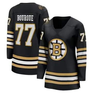 Women's Ray Bourque Boston Bruins ＃77 Breakaway Black 100th Anniversary Premier Jersey