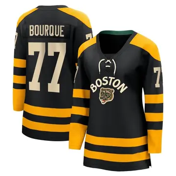 Women's Ray Bourque Boston Bruins ＃77 Breakaway Black 2023 Winter Classic Jersey