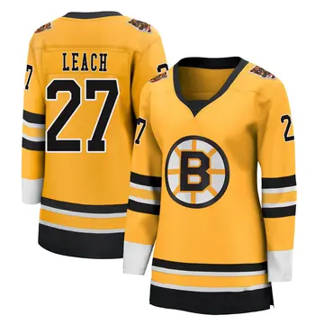 Women's Reggie Leach Boston Bruins ＃27 Breakaway Gold 2020/21 Special Edition Jersey