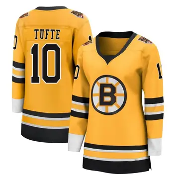 Women's Riley Tufte Boston Bruins ＃10 Breakaway Gold 2020/21 Special Edition Jersey