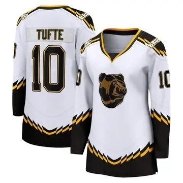 Women's Riley Tufte Boston Bruins ＃10 Breakaway White Special Edition 2.0 Jersey