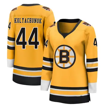 Women's Vladislav Kolyachonok Boston Bruins ＃44 Breakaway Gold 2020/21 Special Edition Jersey