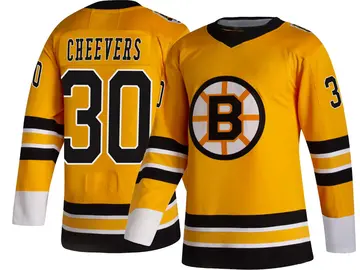 Youth Gerry Cheevers Boston Bruins ＃30 Breakaway Gold 2020/21 Special Edition Jersey