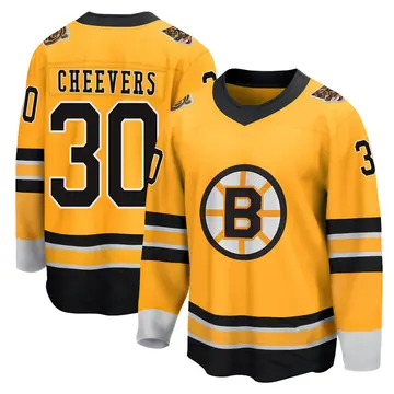 Youth Gerry Cheevers Boston Bruins ＃30 Breakaway Gold 2020/21 Special Edition Jersey