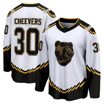 Youth Gerry Cheevers Boston Bruins ＃30 Breakaway White Special Edition 2.0 Jersey