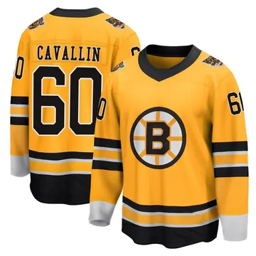 Youth Luke Cavallin Boston Bruins ＃60 Breakaway Gold 2020/21 Special Edition Jersey