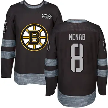 Youth Peter Mcnab Boston Bruins ＃8 Authentic Black 1917-2017 100th Anniversary Jersey