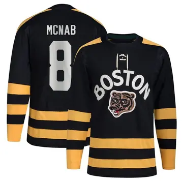 Youth Peter Mcnab Boston Bruins ＃8 Authentic Black 2023 Winter Classic Jersey