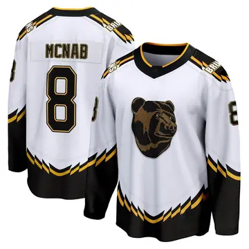 Youth Peter Mcnab Boston Bruins ＃8 Breakaway White Special Edition 2.0 Jersey