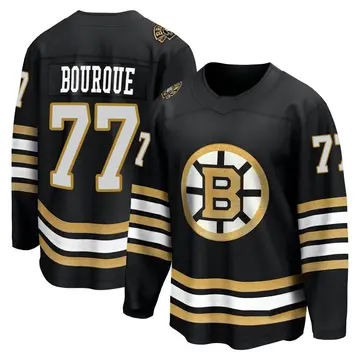 Youth Ray Bourque Boston Bruins ＃77 Breakaway Black 100th Anniversary Premier Jersey