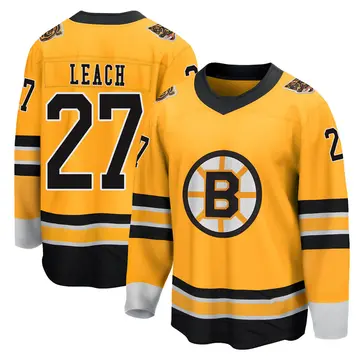 Youth Reggie Leach Boston Bruins ＃27 Breakaway Gold 2020/21 Special Edition Jersey