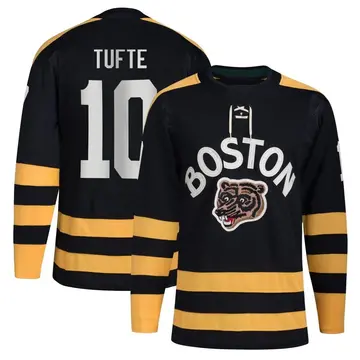 Youth Riley Tufte Boston Bruins ＃10 Authentic Black 2023 Winter Classic Jersey